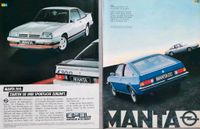 Opel Manta B Reklame Berichte GTE 2,0E CC i200 Magic Berlinetta Hessen - Hanau Vorschau