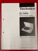 Technics SL Q300 Original Bedienungsanleitung für Plattenspieler Bergedorf - Hamburg Altengamme Vorschau