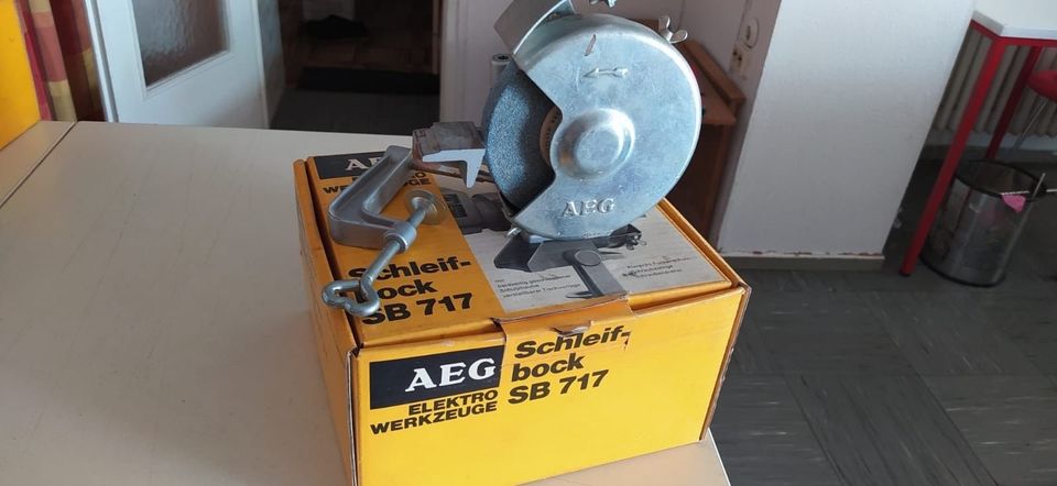 AEG Schleifbock SB 717 OVP, für Bohrmaschine, Schleifmaschine in Lengdorf