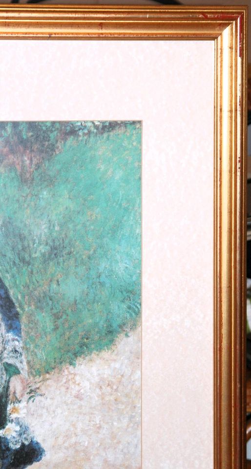 "Mädchen mit Gießkanne" - A.Renoir, gerahmt in Schildow