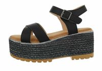 Sandalen Sandaletten Plateau Keilabsatz Wedge Schwarz 39 Friedrichshain-Kreuzberg - Kreuzberg Vorschau