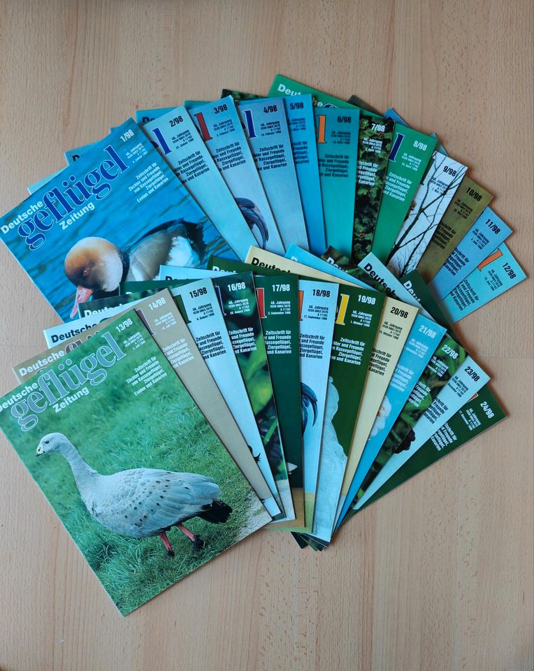 Geflügelzeitungen Jahrgänge 1998-2001 in Oelde