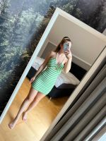 Weiß Grün gestreiftes Sommerkleid Strandkleid von Pull&Bear Bayern - Fürstenzell Vorschau