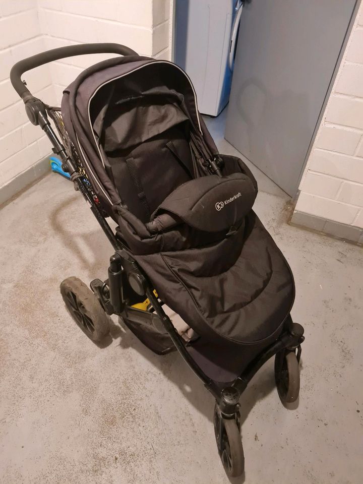 Kinderkraft Kinderwagen Prime Lite 3 in 1 Mink Pro Black in Bad Vilbel