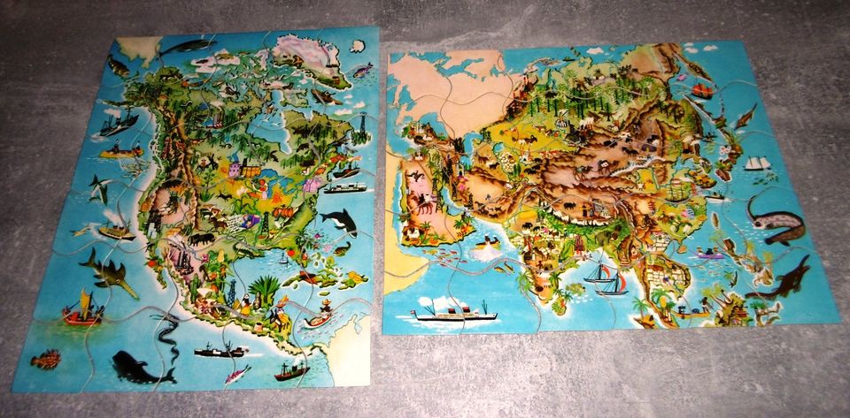 "Schöne weite Welt" Ravensburger 6 Puzzles von 1958 = 7,- € ! in Uetersen