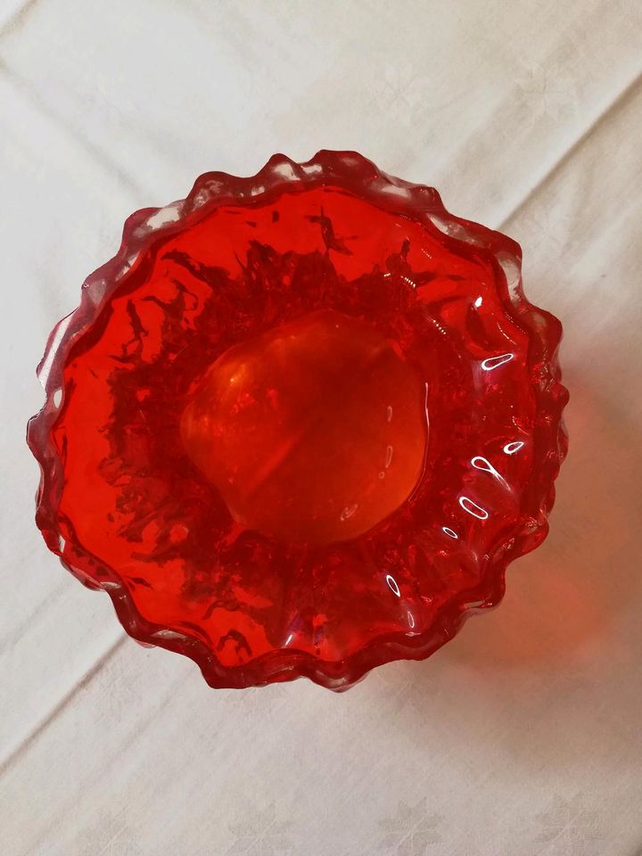 Vase Blumenvase Borkenglas Ingrid Glas  rot in Marl