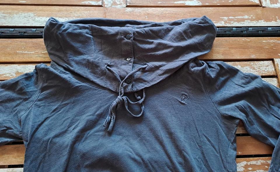Esprit Damen Longsleeve Langarmshirt Gr. S Wasserfallkragen in St Gangloff