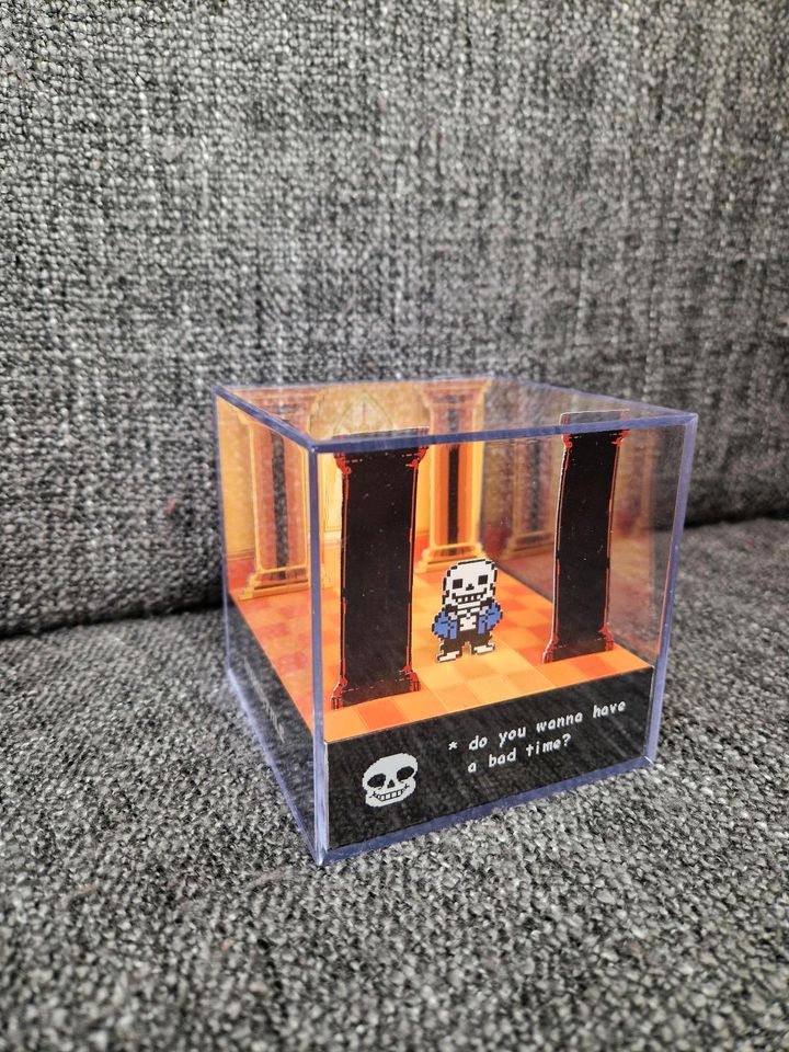 Undertale Diorama 3D Cube Sans Genocide Deko Merch in Frankfurt am Main