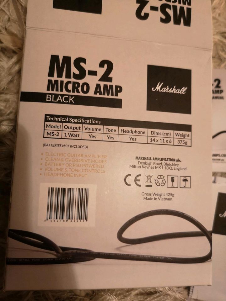 Marshall MS-2 Micro Amp Mini Stack in Friedberg (Hessen)