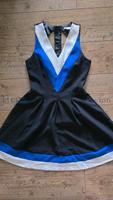 Stylisches H&M Kleid Schwarz-Blau-Weiß Gr. 38 Nordrhein-Westfalen - Kerpen Vorschau