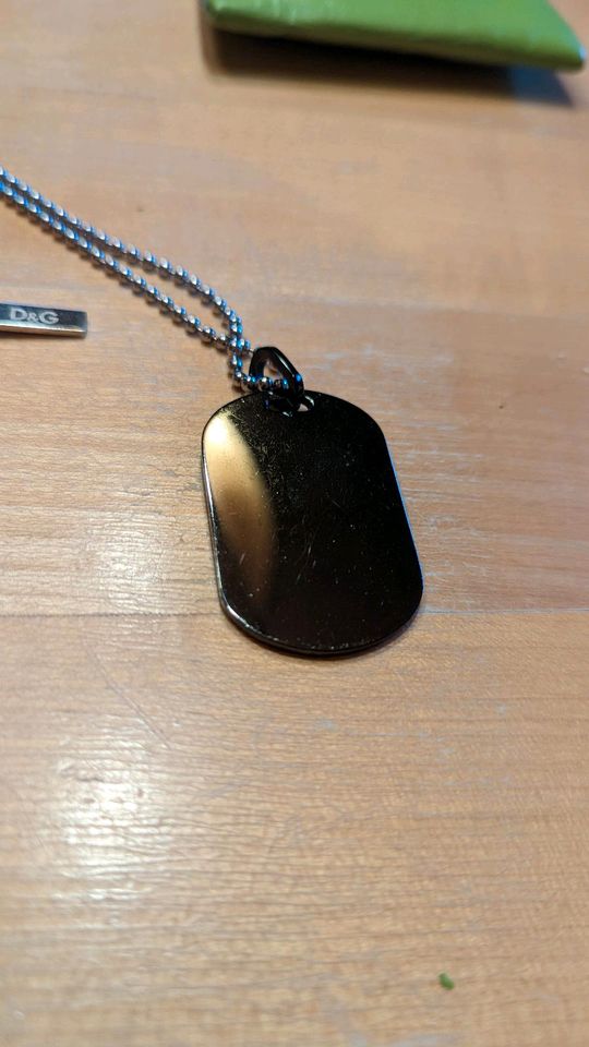 Dolce & Gabbana Military-Halskette Erkennungsmarke Dog Tag in Bodenmais