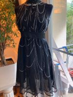 Chiffon Kleid schwarz mit weißen Punkten Größe S München - Sendling Vorschau