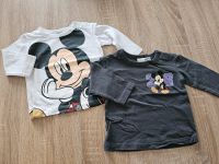 H&M Mickey Mouse Langarmshirts grau weiß Niedersachsen - Duderstadt Vorschau