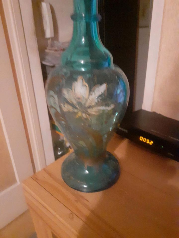 wunderschöne handbemalte Vase 32 cm hoch in München