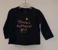 Dunkelblaues Langarm-Shirt "Mum's awesome girl" in Größe 74 Berlin - Lichtenberg Vorschau