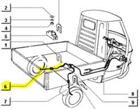 Bremsleitung Bremse hinten links Piaggio APE 50 TLT, ZAPC Baden-Württemberg - Riesbürg Vorschau