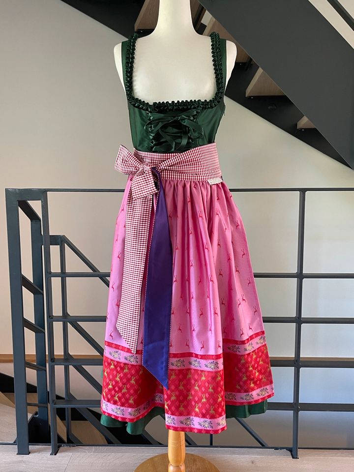 Dirndl aus Seide, Seiden-Dirndl, Gr. 38 in München