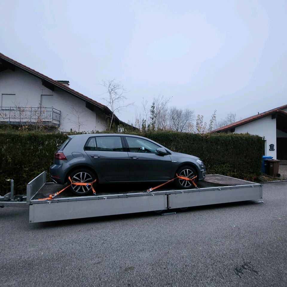 MIETEN Autotransporter PKW - Trailer  Plattformanhänger 3,5t / 6,20 m x 2,10 m in Fremdingen