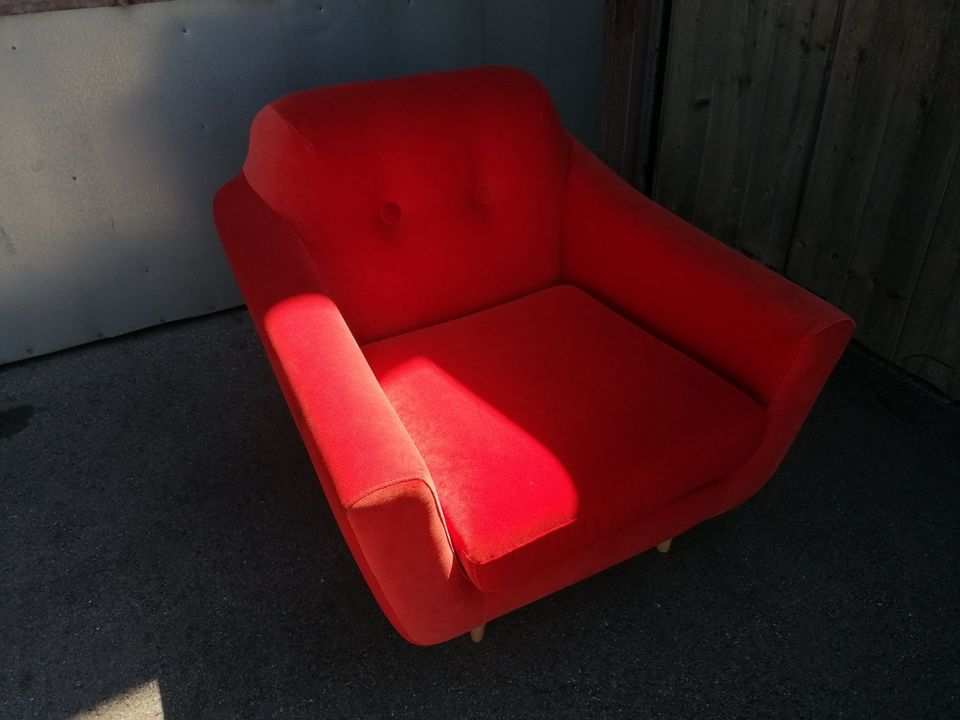 IKEA Lounge Sessel - rot & sehr bequem in Warngau