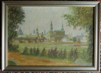 Kleines impressionistisches Ölgemälde Ansicht von Dresden Berlin - Treptow Vorschau