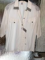 Damen Bluse weiß Marine Gr 40 Viscose Aachen - Kornelimünster/Walheim Vorschau