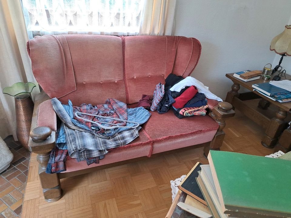 Sofagarnitur zu verschenken Couch 3 Sitzer 2 Sitzer in Windach
