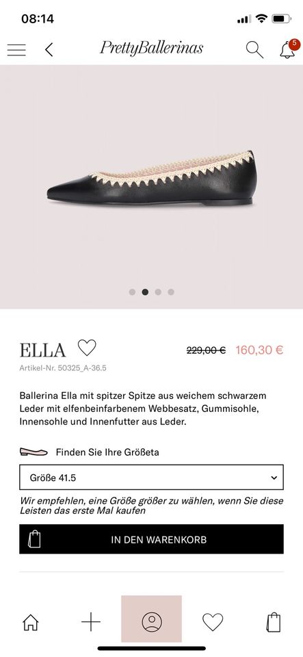 ELLA Pretty Ballerinas Gr. 41,5 ++ neu/ OVP ++ in Ravensburg