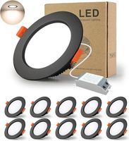 30er Set LED Einbaustrahler Schwarz Ultraflach – 9W 4000K Schleswig-Holstein - Bad Oldesloe Vorschau