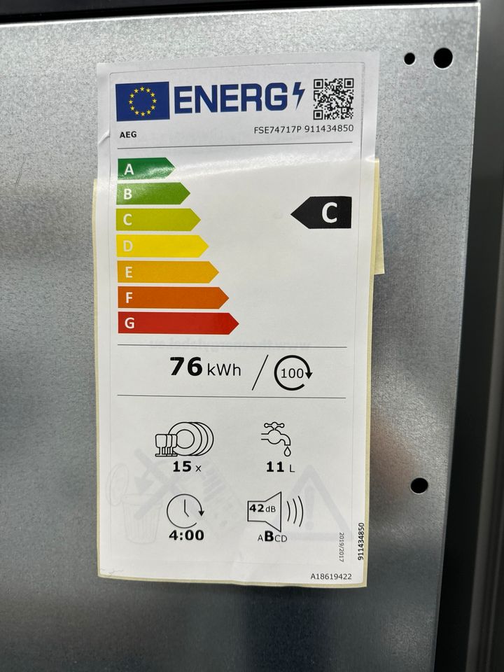 AEG Einbau Spülmaschine FSE74717P EEK *C*  vollintegrierbar XXL ✅ in Witten