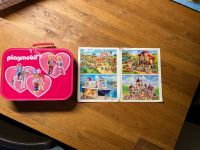 4 Playmobil Puzzles im Metallkoffer Niedersachsen - Embsen Vorschau