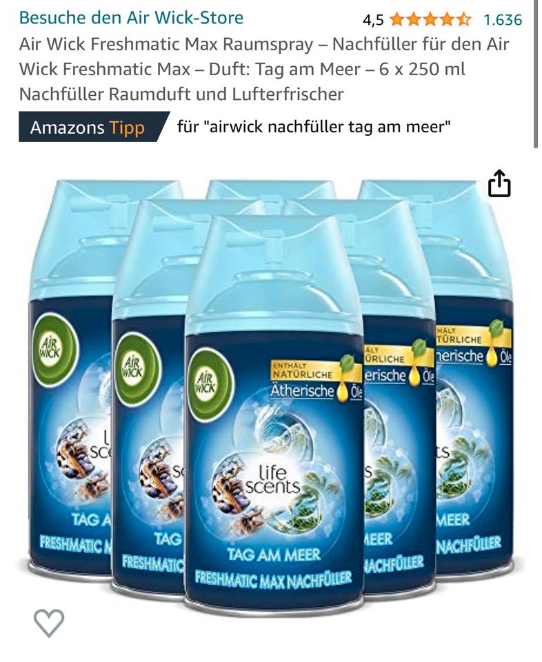 Air Wick Freshmatic Max Raumspray 6er pack neu in Wuppertal - Cronenberg |  eBay Kleinanzeigen ist jetzt Kleinanzeigen