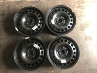 4x Schwarze Stahlfelgen VW 6 1/2 J x 16H2 ET48 Niedersachsen - Hildesheim Vorschau