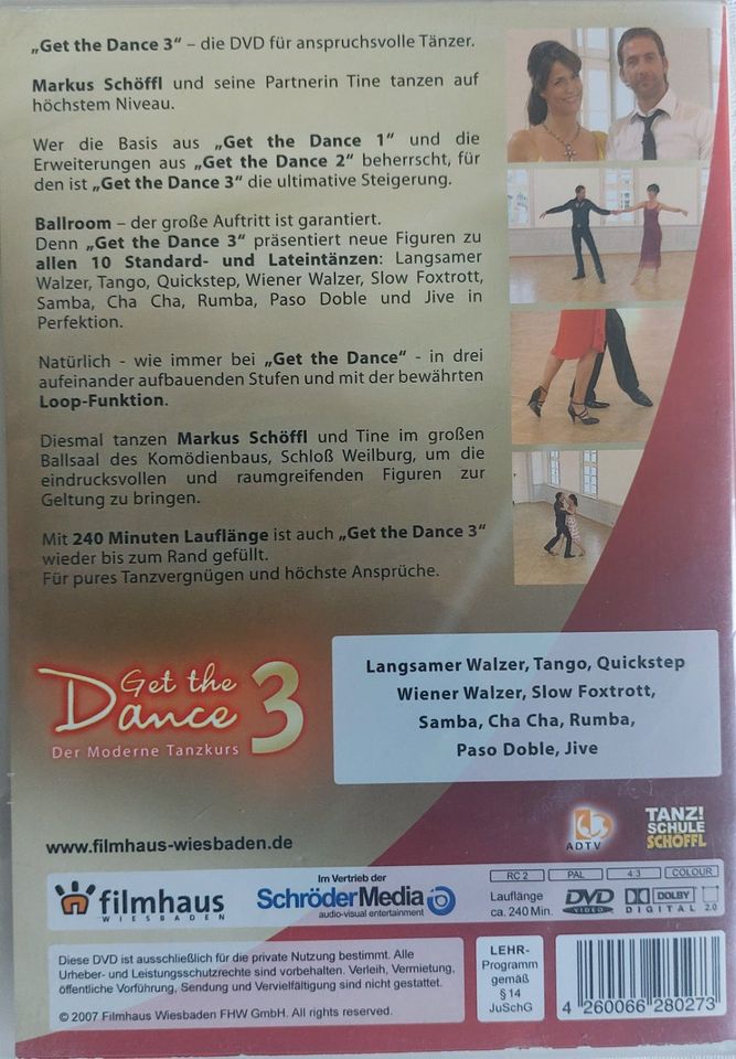 "Get the Dance 3" mit Markus Schöffl- Standard- und Lateintänze in Berlin