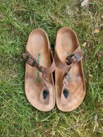 Sandalen Zehentrenner aus Leder von Comfortfüße Gr. 39 Bayern - Gerolzhofen Vorschau