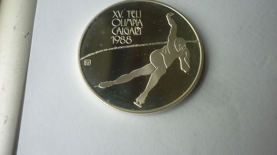 Olympiade Calgary/Seoul 1988 , Silberprägungen div.Staaten in Homberg