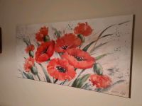 Mohn Blumen Leinwand Bild ca 100 x 40 cm Niedersachsen - Wiefelstede Vorschau