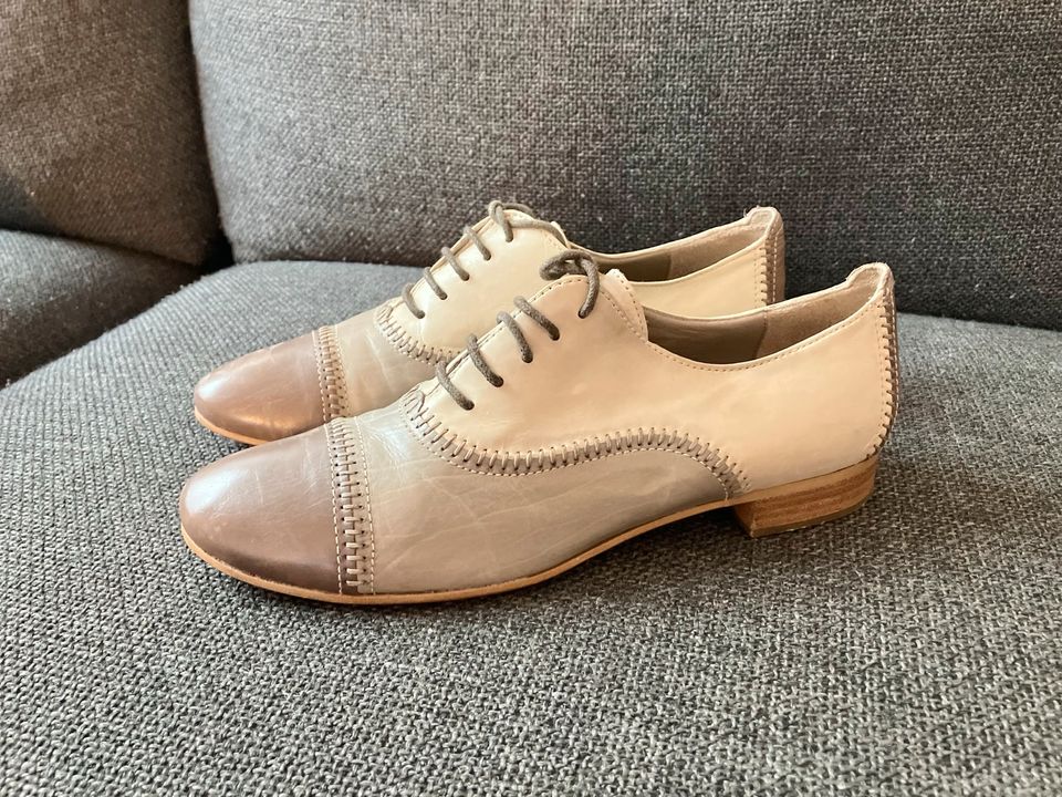 Maripé Maripe Schnürschuhe beige braun aus Leder • 39 in Köln