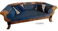 Prächtiges blaues Biedermeier Sofa Bayern - Werneck Vorschau