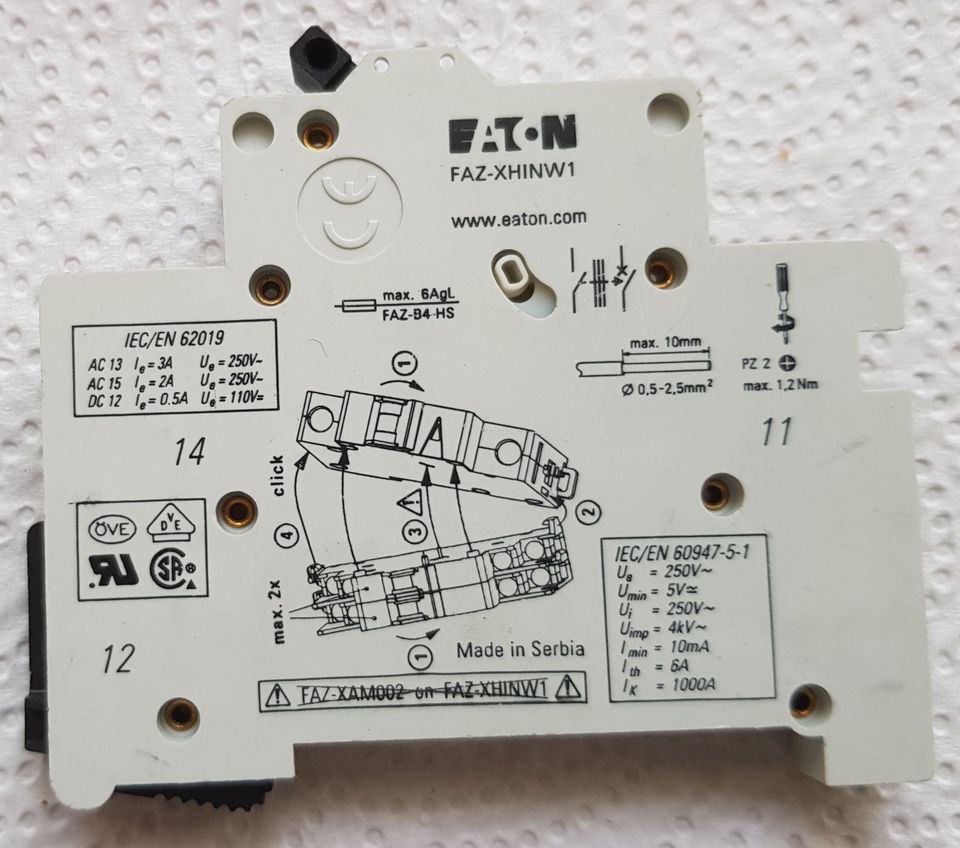 Eaton Hilfsschalter FAZ-XHINW1 in Leverkusen