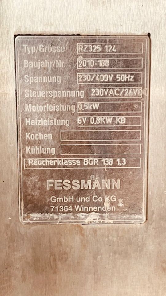 2 Stück Räucherofen Fessmann RZ325 124 in Tauche