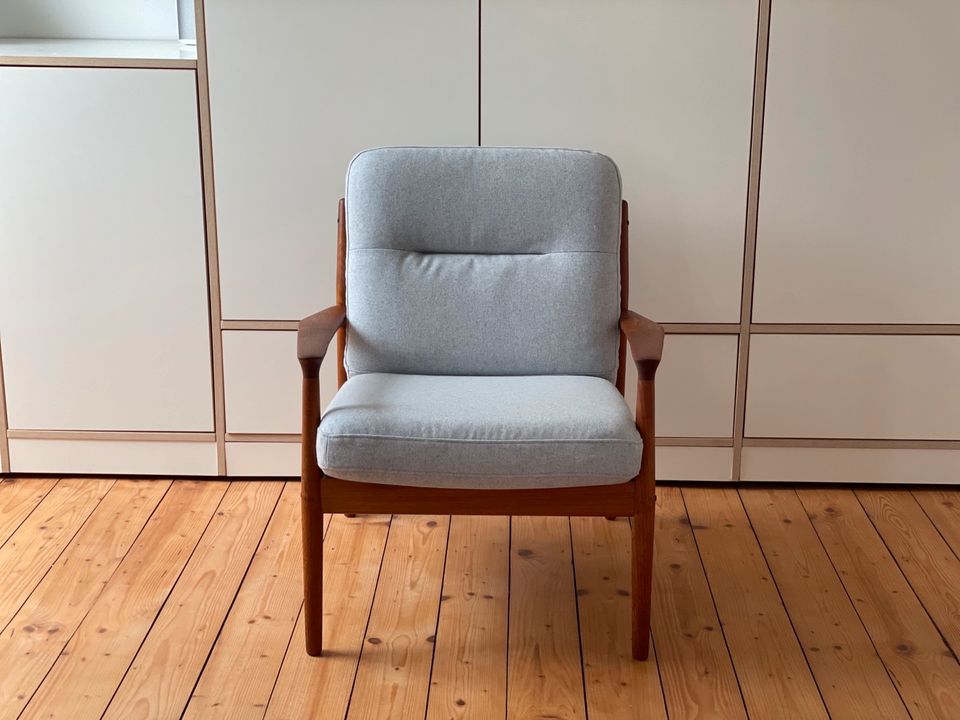 1/2 Danish 60er easy chairs Design Teak Sessel Eriksen Stuhl 70er in Bremen