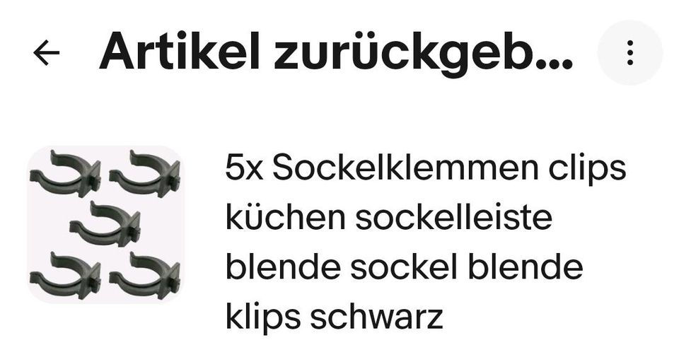 Clips für PVC Sockelleisten Küche in Berlin