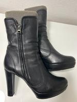 Stiefelette Leder Plateau Gr. 39 Hessen - Eltville Vorschau