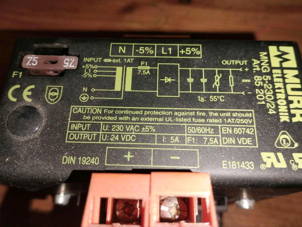 Murr MNG ♒ Netzteil 5- 230/24 220 240 v AC DC in Lauingen a.d. Donau