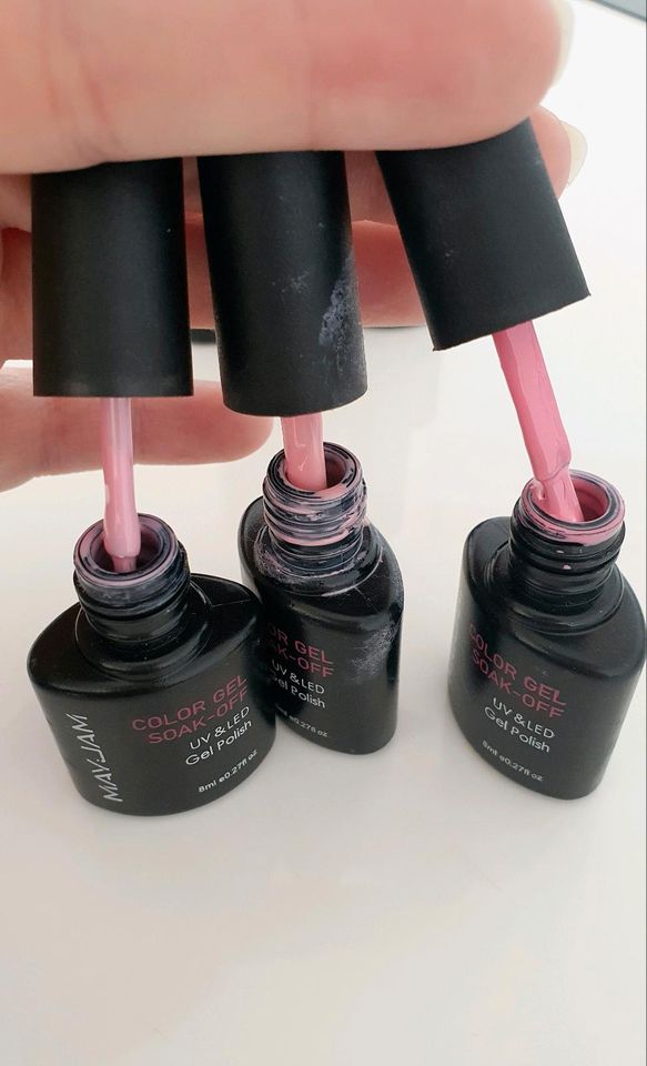 6 UV-GEL NAGELLACKE VON MAYJAM ROSÈ PINK TÖNE MANIKÜRE NAGELLACK in Offenbach