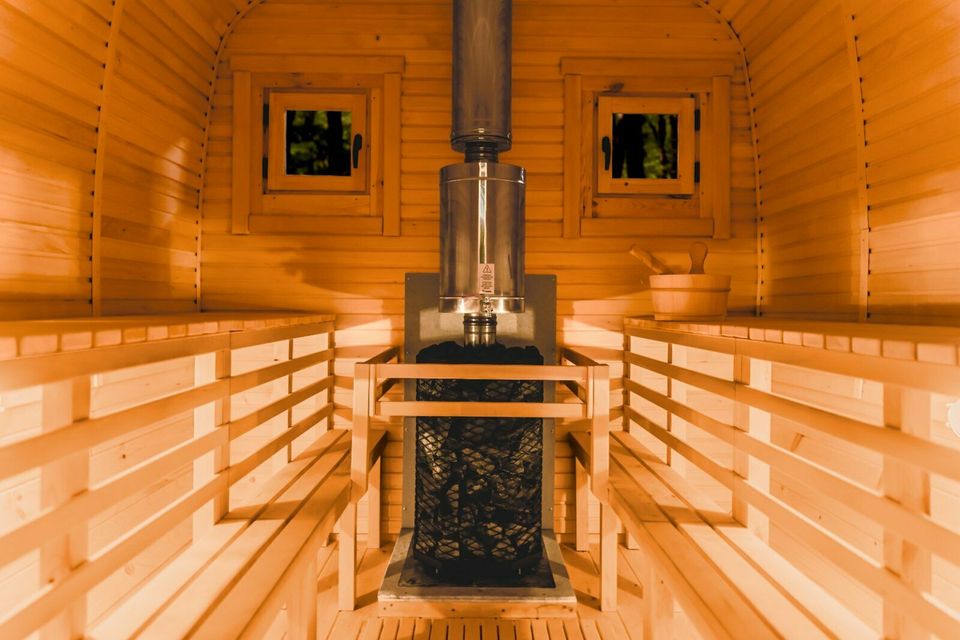 Mobile Sauna mieten / Fass Sauna / Whirlpool / Wellness Zuhause in Salzkotten