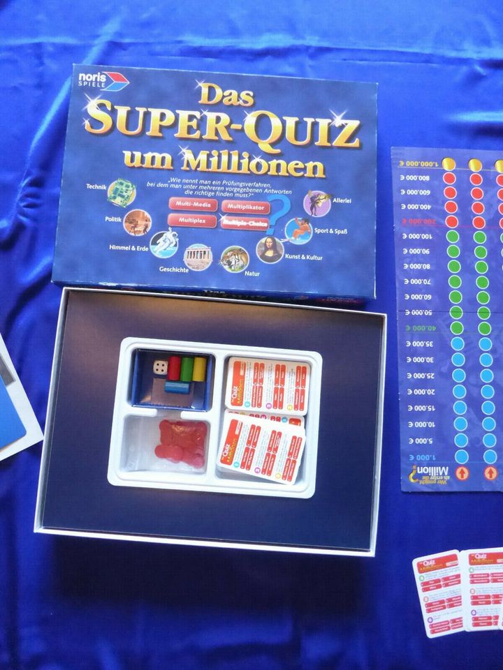 Noris Das Super-Quiz um Millionen mit 1320 Fragen und 5280 Auswah in Flintbek