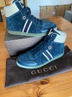 Gucci Coda High Leder Sneaker Gr. 11,5 Blau +Box und Beutel Baden-Württemberg - Brühl Vorschau