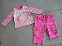 PAMPOLINA SET dünne Hose kurz - lang + Langarmshirt pink Gr. 74 Bayern - Isen Vorschau