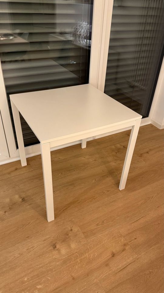 Ikea Meltorp Tisch Esstisch weiß 75 x 75 cm in Nidderau